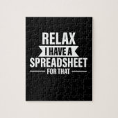 Funny Relax haben Spreadsheets Buchhalter Geschenk Puzzle (Vertikal)
