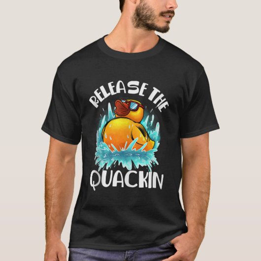 Funny Release der Quackin Geschenkartikel Gummi Du T-Shirt (Vorderseite)