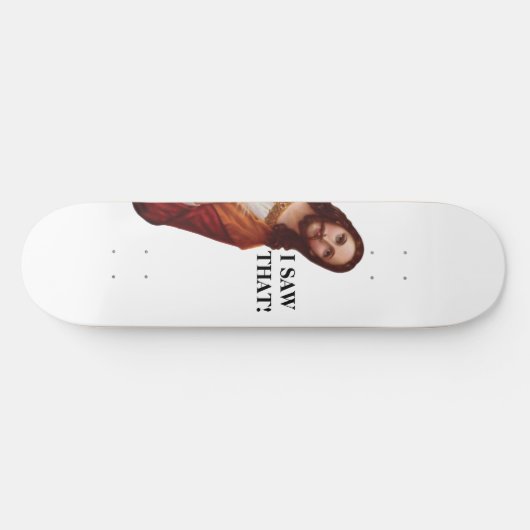 Funny Religious Jesus Meme Christlich Skateboard (Horizontal)