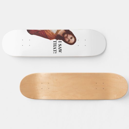 Funny Religious Jesus Meme Christlich Skateboard (Horizontal)