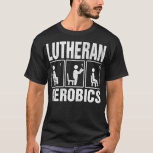 Funny Religious Jokes Aerobic Fitness Gebet Churc T-Shirt