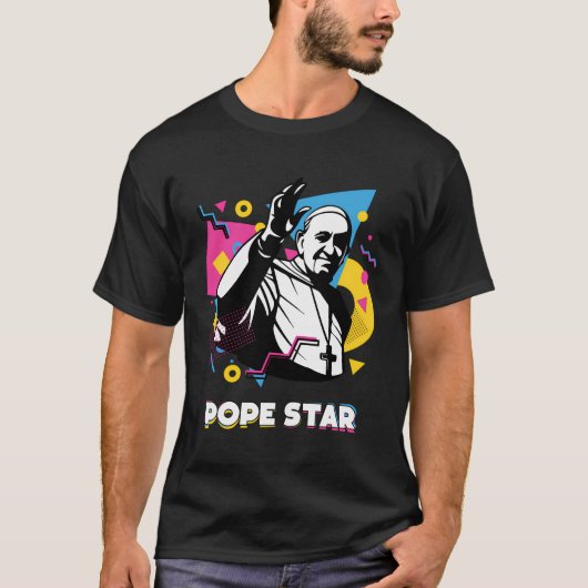 Funny Religious Tshirts For Men - Popestar - Funny (Vorderseite)
