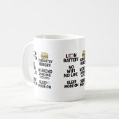 Funny Relitable Life Quotes Tasse (Vorderseite Links)