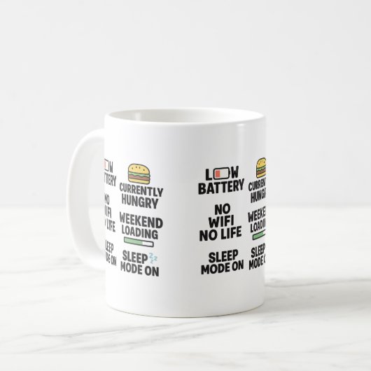Funny Relitable Life Quotes Tasse (Vorderseite Links)