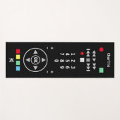 Funny Remote Kontrolle TV Farbenfroh Personalisier Yogamatte (Vorderseite (Horizontal))