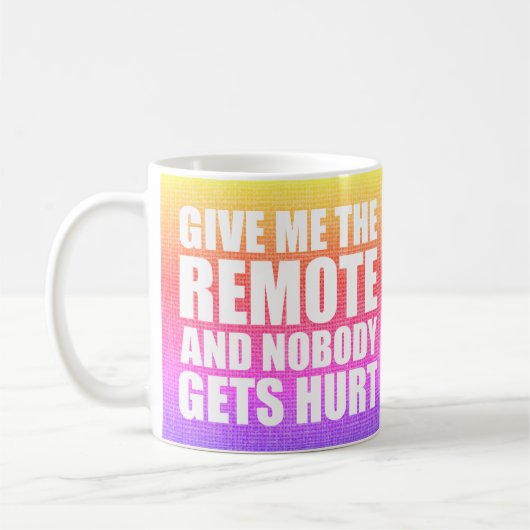 Funny Remote Kontrolle Zitat Kaffeetasse (Links)