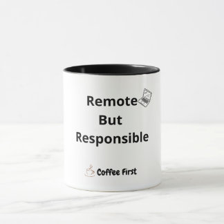 Funny Remote Work Mug for Office Coworkers Tasse