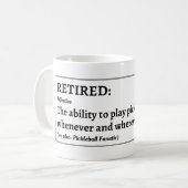 Funny Remüall Pickleball Kaffeetasse (Vorderseite Links)