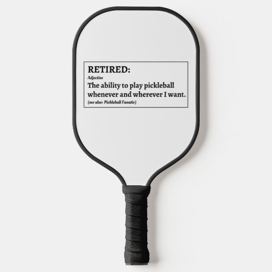 Funny Remüall Pickleball Schläger (Vorderseite)