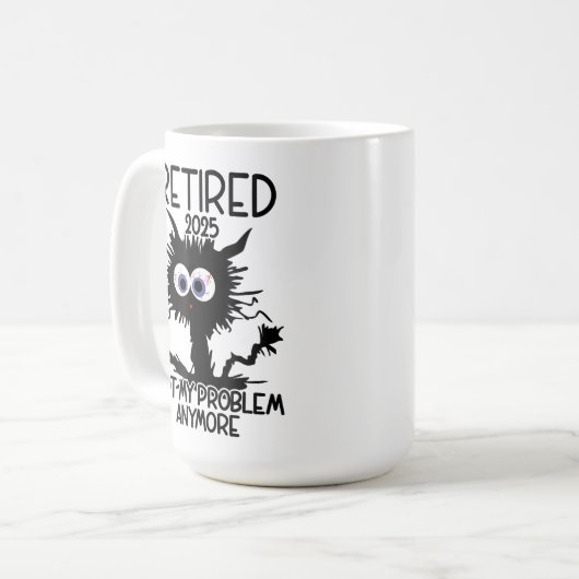 Funny remüde 2025 nicht mehr mein Problem, müde Kaffeetasse (Vorderseite Links)