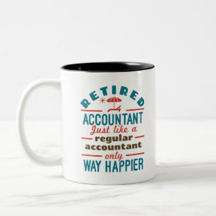 Funny Remüde Accountant Wapper Zweifarbige Tasse