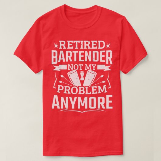 Funny Remüde Barkeeper Problem Männer verbarrikadi T-Shirt (Design vorne)