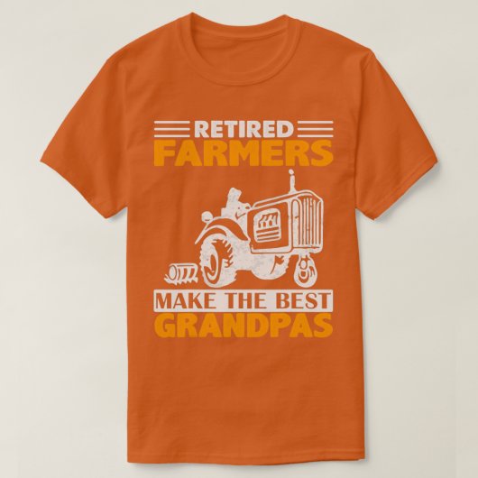 Funny Remüde Bauer Tractor Grandpas T-Shirt (Design vorne)