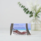 Funny Remüde, Beach Hammock, Profession Gag, Vs 2 Visitenkarte (Stehend Vorderseite)