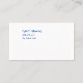 Funny Remüde, Beach Hammock, Profession Gag, Vs 2 Visitenkarte (Rückseite)