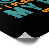 Funny Remüde Bike Ruhestandsplan Rad Motorrad Poster (Ecke)