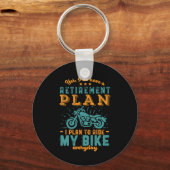 Funny Remüde Bike Ruhestandsplan Rad Motorrad Schlüsselanhänger (Vorderseite)