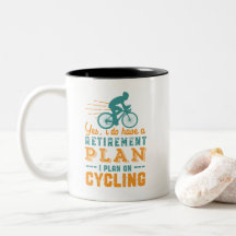 Funny Remüde Cyclist Ruhestand Plan Cycling