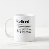 Funny Remüde Definition Hund Mutter Papa Paw Liebh Kaffeetasse (Links)