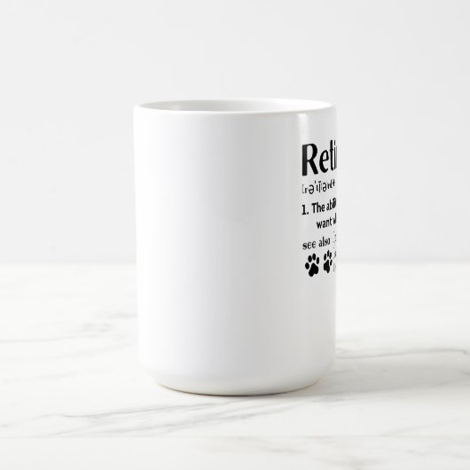 Funny Remüde Definition Hund Mutter Papa Paw Liebh Kaffeetasse (Mittel)