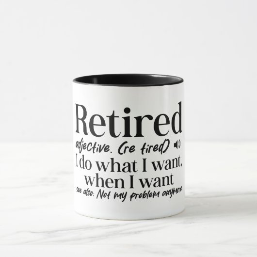 Funny Remüde Definition Tasse (Zentrum)