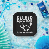 Funny Remüde Doctor Quotes Medizinstudium Pappteller (Party)