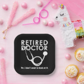 Funny Remüde Doctor Quotes Medizinstudium Pappteller (Party)