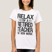 Funny Remüde Englischlehrerin Birthday White T-Shirt (Vorderseite)