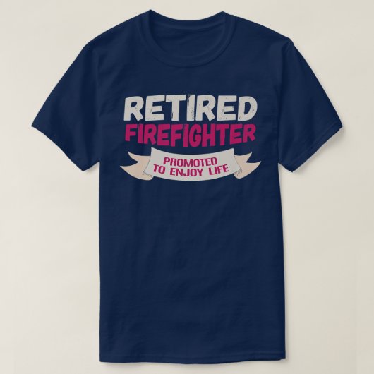 Funny Remüde Feuerwehrmann zum Genießen T-Shirt (Design vorne)