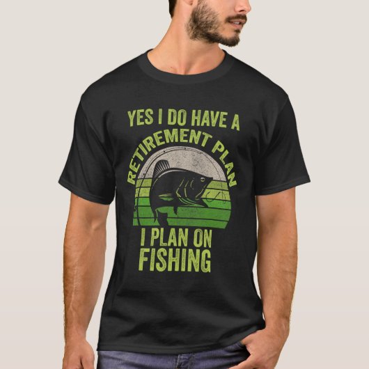 Funny Remüde Fishing Shirt für Männer (Vorderseite)