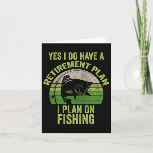 Funny Remüde Fishing Shirt für Männer Karte