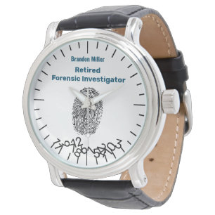 Funny Remüde Forensic Investigator Personalisiert Armbanduhr