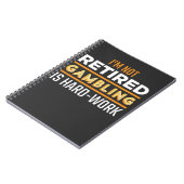 Funny Remüde Gambler Spielautomat Spielautomat Notizblock (Linke Seite)