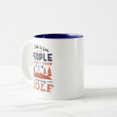 Funny Remüde Golf Player Golfer Vater Liebe Golfsp Zweifarbige Tasse (Vorderseite Links)