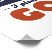 Funny Remüde Golf Player Rentirement Plan Golfspie Poster (Ecke)