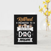 Funny Remüde Hund Mama Geschenk Niedliches Pet Lov Karte (Gelbe Blume)