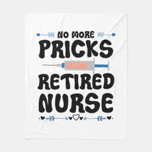Funny Remüde Krankenschwester- Pflege Rente Party Fleecedecke