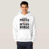 Funny Remüde Krankenschwester- Pflege Rente Party  Hoodie (Vorne ganz)