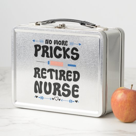 Funny Remüde Krankenschwester- Pflege Rente Party Metall Brotdose (Beispiel)