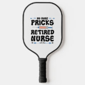 Funny Remüde Krankenschwester- Pflege Rente Party  Pickleball Schläger (Vorderseite)