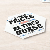 Funny Remüde Krankenschwester- Pflege Rente Party Untersetzer (angewinkelt)