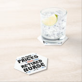 Funny Remüde Krankenschwester- Pflege Rente Party Untersetzer (Vor Ort)