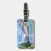 Funny Remüde, Lake Mountains, Profession Gag Gepäckanhänger (Vorderseite vertikal)