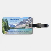 Funny Remüde, Lake Mountains, Profession Gag Gepäckanhänger (Rückseite horizontal)