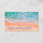 Funny Remüde Landschaftlich Aerial Beach Scene, DI Visitenkarte (Vorderseite)