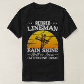 Funny remüde Lineman Geschenke für Männer Vater Op T-Shirt (Design vorne)