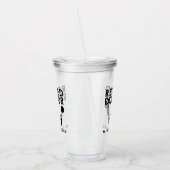 Funny Remüde Medical Doctor Stethoscope Text Acryltrinkbecher (Links)