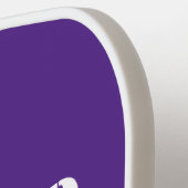 Funny Remüde nicht müde Jahr Initialen Lila Weiß Pickleball Schläger (Linke Seite)