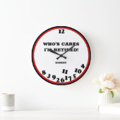 Funny Remüde Novelty Große Wanduhr (Zuhause)