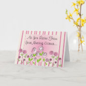 Funny Remüde Nurse Grußkarte Karte (Gelbe Blume)